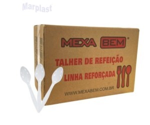 COLHER MASTER BRANCO - CAIXA C/ 500 UNIDADES  - MEXABEM