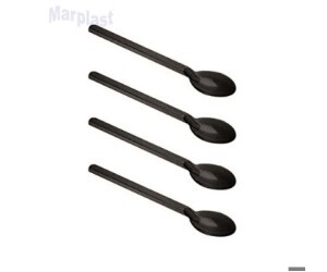 COLHERZINHA PRETA SOLIDA - C/100 UNIDADES