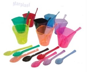 COLHERZINHA ROSA BB SOLIDA - C/100 UNIDADES