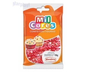 CONFEITO FIGURA CORAÇÃO 150GR MAVALERIO