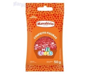 CONFEITO FIGURA CORAÇÃO 50 GR