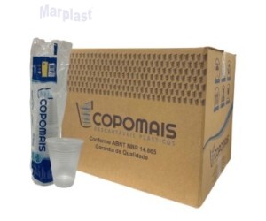 COPO400ML TRANSPARENTE C/1.000 TOTALPLAST