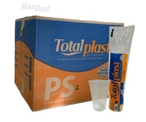 COPO DESCARTÁVEL 500ML TRANSLÚCIDO C/1.000 UNIDADES TOTALPLAST