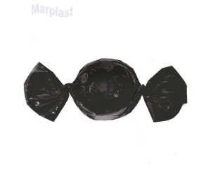 EMBALAGENS PARA BOMBOM 12X12,5 LISO PRETO C/100 UNIDADES