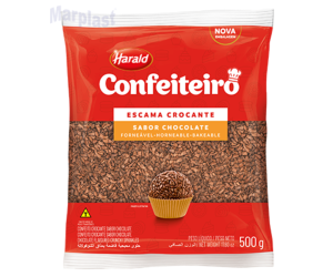 ESCAMA CROC. CHOC. CONFEITO 500GR HARALD