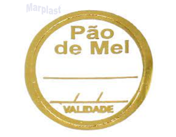 ETIQUETA PAO DE MEL VALIDADE 100 UNIDADES  MAGIA