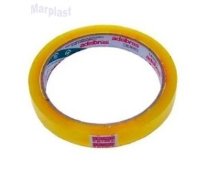 FITA ADESIVA POLISIL TRANSPARENTE 510 - 12 X 50 ROLO GRANDE