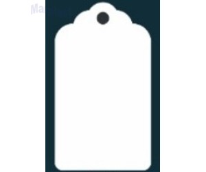 ETIQUETAS TAG BRANCA LISA C/10 UNIDADES BLK50083