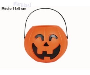 HALLOWEEN MINI BALDE ABOBORA 11X9CM