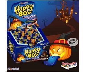 HALLOWEEN CHICLE HAPPY BOL BRUXOLITO Q PINTA 140G
