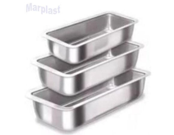 FORMA PAO DE FORMA 9CM S/ TAMPA 22X10X9 - ALUMINIO RAFISA