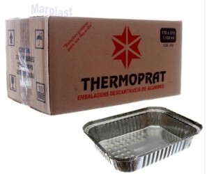 BANDEJA DE ALUMINIO THERMO 500ML C/100