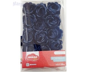 FORMINHA P/ DOCE FLORA AZUL INTENSO C/30 UNIDADES