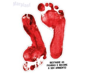 HALLOWEEN ADESIVO PEGADAS DE SANGUE - REGINA 119051.2