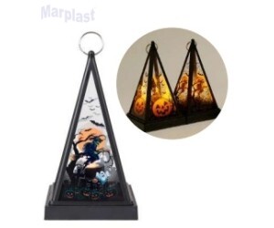 HALLOWEEN LUMINÁRIA PIRÂMIDE C/ LUZ DIVERSAS