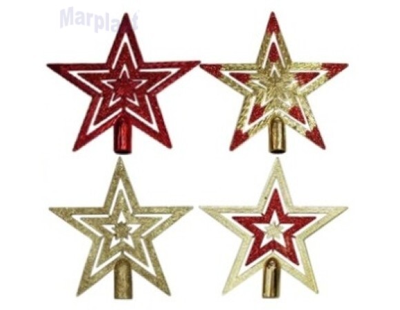 NATAL ENFEITE ESTRELA 15CM SORTIDAS - WEI
