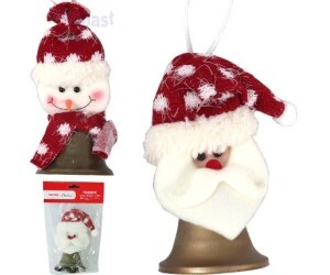 NATAL ENFEITE PAPAI NOEL/BONECO C/ SINO