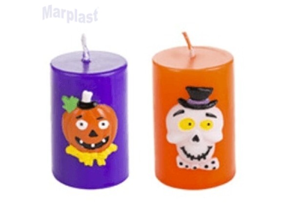 HALLOWEEN VELA PILAR SILVER H091