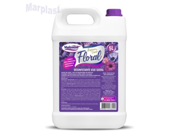 DESINFETANTE FLORAL 5 LITROS - VALENCIA