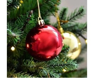 NATAL BOLAS 8CM OURO SORTIDOS C/4 UNIDADES