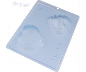 BWB SILICONE CORAÇÃO PARA JOIA 2 CAVIDADES