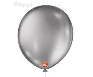 BALÃO SÃO ROQUE - TAMANHO 16 - C/10 UNIDADES - METALIC PRATA
