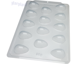 PÁSCOA BWB SILICONE OVO LISO 14 CAVIDADE / 30GR  SEMI PROFISSIONAL 3613