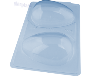 PÁSCOA BWB SILICONE OVO LISO 2 CAVIDADES / 500GR SEMI PROFISSIONAL 3619