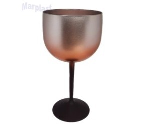 TAÇA GIN DEGRADÊ PRETO, ROSE GOLD E PRATA