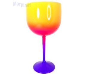 TAÇA GIN FLÚOR ROXA, PINK E AMARELO