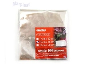 PAPEL CELOFANE 15X16 INCOLOR C/100 UNIDADES