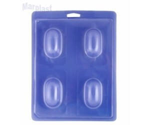 FORMA SILICONE TRUFA ALONGADO PEQUENA 4 CAVIDADE 50GR A707