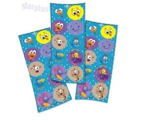 GALINHA PINTADINHA ADESIVO C/30 UNIDADES