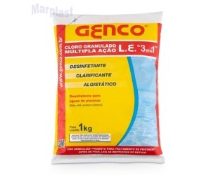 GENCO CLORO MULTI 3 EM 1 L.E - 1 PACOTE C/ 1KG