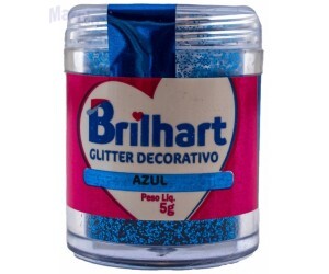 GLITTER P/ DECORAÇÃO AZUL 5G BRILHART