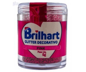 GLITTER P/ DECORAÇÃO PINK 5G BRILHART