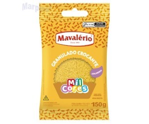 GRANULADO CROCANTE AMARELO 150GR MAVALERIO