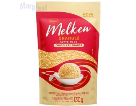 GRANULE CHOCOLATE BRANCO MELKEN 130GR HARALD