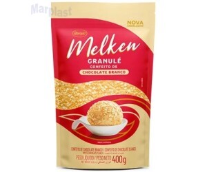 GRANULE CHOCOLATE BRANCO MELKEN 400GR HARALD