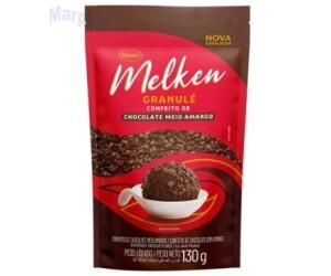 GRANULE CHOCOLATE MEIO AMARGO MELKEN 130GR HARALD