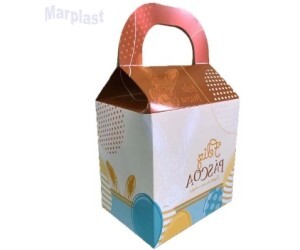 PÁSCOA CAIXA CASINHA 14X10,5X24CM C/10 UNIDADES