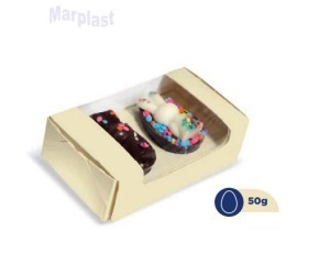 PÁSCOA CAIXA P/2 OVOS 50GR C/4 UNIDADES MARFIM