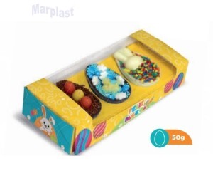 PÁSCOA CAIXA P/3 OVOS 50GR C/4 UNIDADES DOCE DIVERSÃO