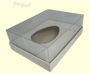 PÁSCOA CAIXA OVO 250/500GR BRANCA COD. 270.3