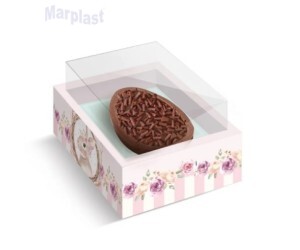 PÁSCOA CAIXA OVO 250GR NEW MOLDURA COELHA SERENA