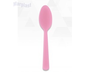 PÁSCOA COLHER REFEIÇÃO HAPPY LINE ROSA C/10 UNIDADES SILVER