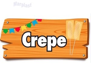 JUNINA PLACAS DE SINALIZACAO CREPE 37,2X17CM C/1 UNIDADE