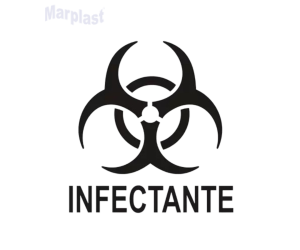 ADESIVO PRETO LIXO INFECTANTE