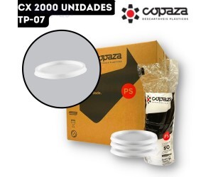 TAMPA PARA POTE 200/250ML TP-07 COPAZA CX.2000