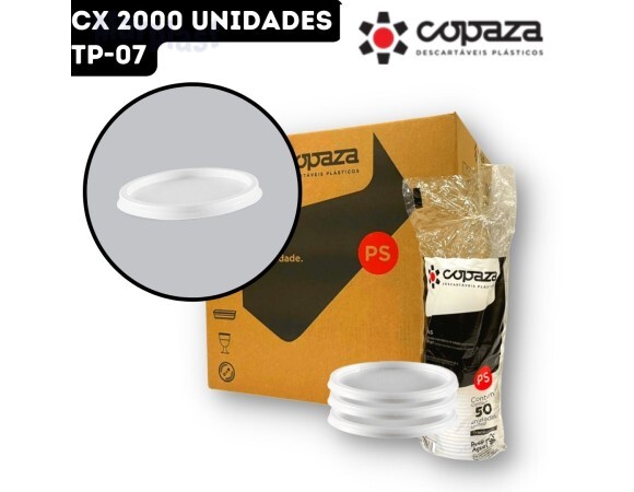 TAMPA PARA POTE 200/250ML TP-07 COPAZA CX.2000